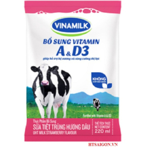 SỮA BỊCH VINAMILK DÂU 220ML SỮA BỊCH VINAMILK DÂU 220ML