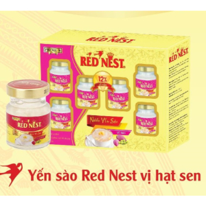 YẾN SÀO RED NEST VỊ HẠT SEN HỘP 6 LỌ 70ML