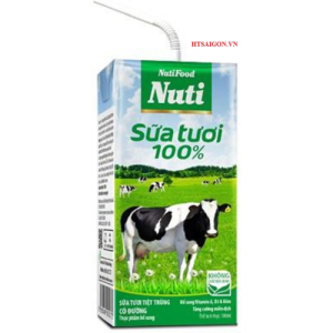 SỮA TƯƠI 100% NUTI CÓ ĐƯỜNG 180ML SỮA TƯƠI 100% NUTI CÓ ĐƯỜNG 180ML