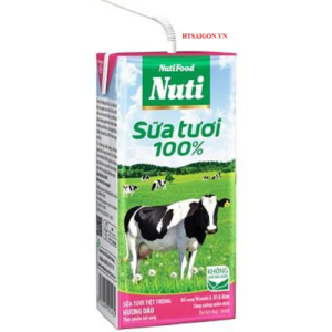 SỮA TƯƠI 100% NUTI CÓ ĐƯỜNG 180ML SỮA TƯƠI 100% NUTI CÓ ĐƯỜNG 180ML