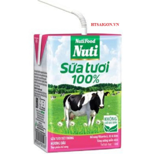 SỮA TƯƠI 100% NUTI CÓ ĐƯỜNG 110ML
