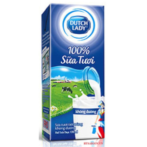 SỮA TƯƠI DUTCH LADY 100% KHÔNG ĐƯỜNG 180ML SỮA TƯƠI DUTCH LADY 100% KHÔNG ĐƯỜNG 180ML