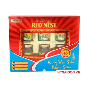 YẾN SÀO RED NEST NHÂN SÂM HỘP 6 LỌ 70ML